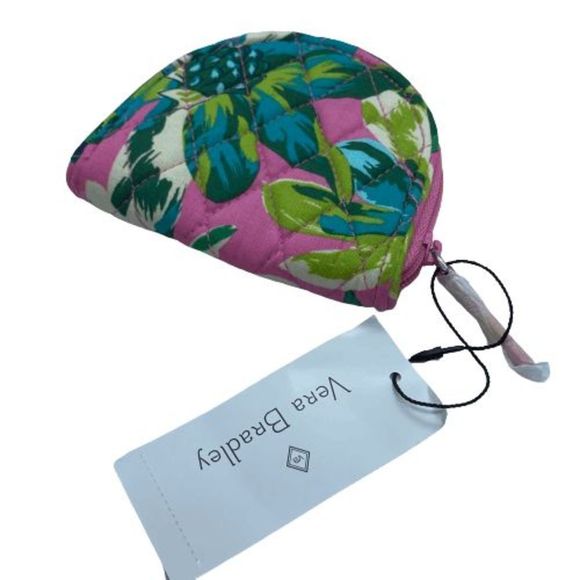 Vera Bradley NWT Tropical Paradize Small Zippered Coin Purse / Pouch - Picture 1 of 7